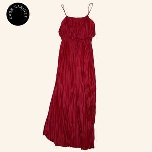 ZARA Magenta, pink pleated maxi dress 💖